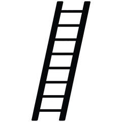 ladders isolated on white