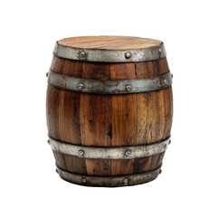 Obraz premium Wooden barrel with metal bands (1)