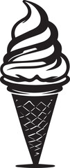 Delicious Swirl Ice Cream Cone Delight