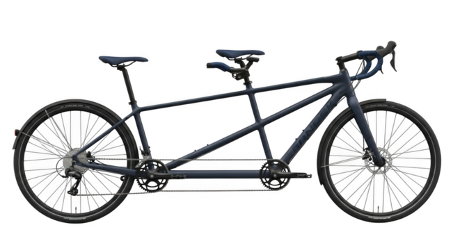 a vintage bicycle silhouette with pedals and chain for sport and transport - Powered by Adobe