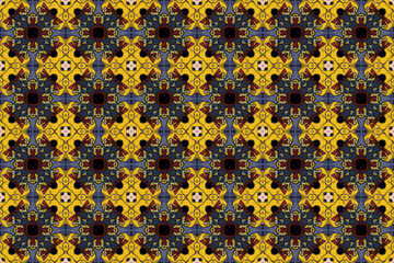 Seamless Symmetric Fabric Art Design Tile Fashion Geometric Shape Textile Visual Graphic Digital Decoration Interior Texture Wallpaper Luxury Template Cloth Perspective Background Endless Pattern.