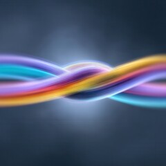 Vibrant Waves of Light: An artistic display of intertwined, flowing lines of color that create a sense of dynamic movement and visual intrigue. 