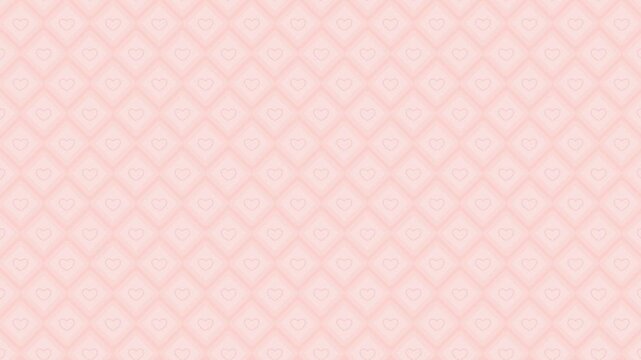 A light pink background with a repeating pattern of white diamond shapes