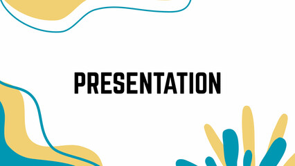 Presentation template for promotion, advertising, flyer, brochure, product, report, banner, business, modern style on black and yellow color background. vector illustration