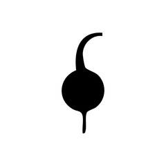 vector radish icon