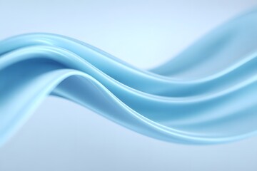 Fototapeta premium Abstract light blue background with blurred, flowing waves in shades of white and grey