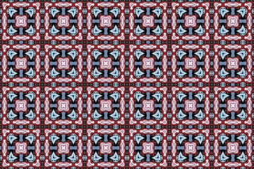 Seamless Background Luxury Art Textile Interior Perspective Fabric Symmetric Cloth Wallpaper Texture Template Tile Digital Design Endless Shape Graphic Visual Decoration Geometric Fashion Pattern.