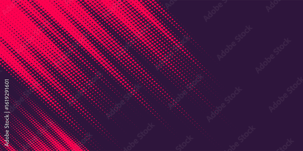 Poster stylish gradient pink dot circle halo background line vector point form in diagonal angle