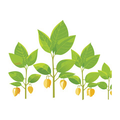 Abundant Green Soy Bean Plant Artwork