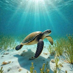 Obraz premium Turtle's-3