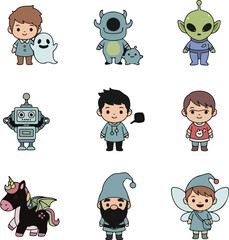 Cartoon Character Collection: Fantasy & Sci-Fi