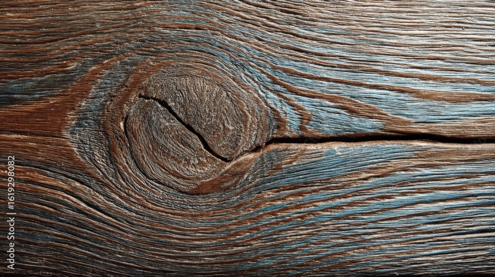 Poster close-up of weathered wooden surface showcasing intricate grain patterns and natural textures with p