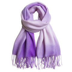 Soft, ombre purple-to-white pashmina.  Fringe detail