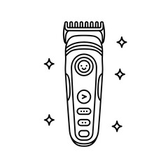 Trimmer illustration vector style coloring page