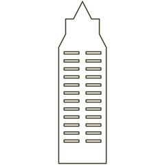 Building Monoline Vector