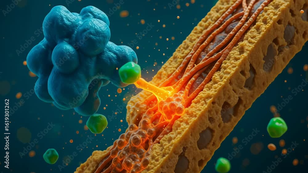 Poster bio molecular interaction highlights engineering innovation cellular processes with detailed molecul