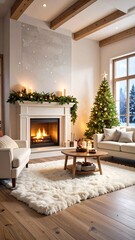Cozy Christmas living room (5)