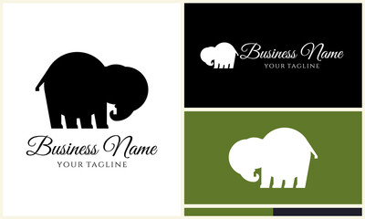 Elephant Logo Design Variations. (7)