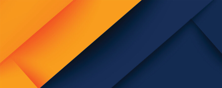 Abstract geometric dark blue and orange square theme overlap background for graphic design. Eps10 vector