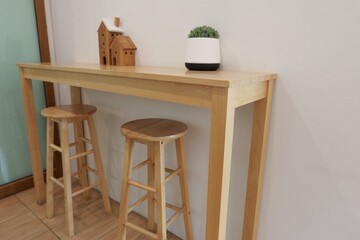 chair and table