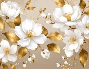 Floral wallpaper design