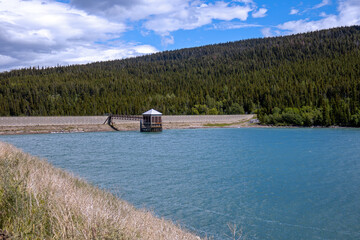 Fototapeta premium Lake Sherburne in Glacier National Park