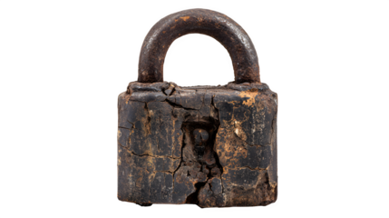 old rusty padlock