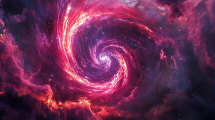 Cosmic vortex in swirling nebulae