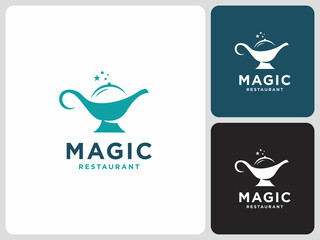 magic restaurant logo vector