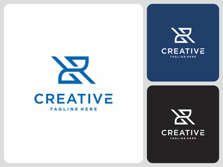 HR initials logo vector