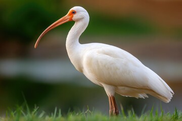 Obraz premium Close-up of a white ibis.