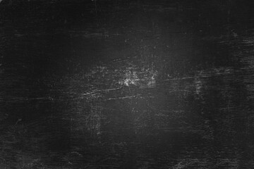 Blank front Real black chalkboard background texture in college concept for back to school kid wallpaper for create white chalk text draw graphic. Empty old back wall education blackboard.