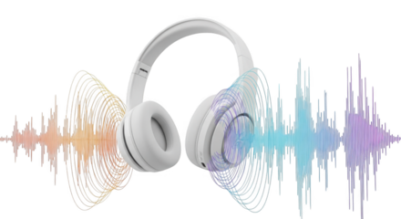 High Fidelity Wireless Headphones for Immersive Sound Experience PNG