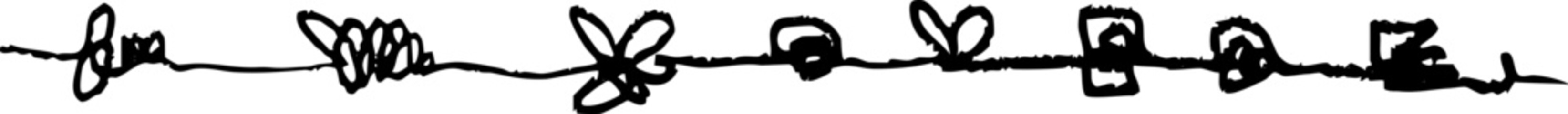 hand-drawn black sketch line and border brush.
