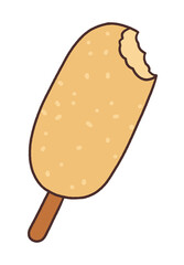 bite hotdog