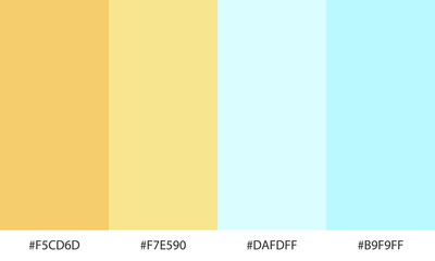 Abstract color palette banner versatile collection of shade and swatch