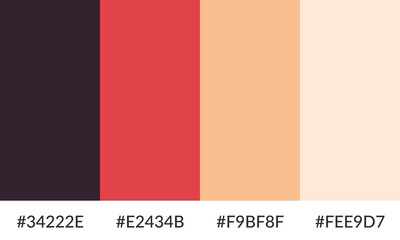 Abstract color palette banner versatile collection of shade and swatch