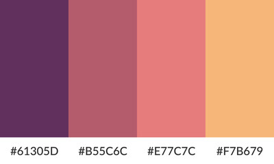 Abstract color palette banner versatile collection of shade and swatch