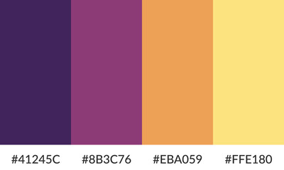 Obraz premium Abstract color palette banner versatile collection of shade and swatch