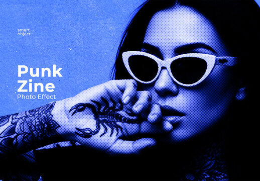 Punk Zine Photo Effect