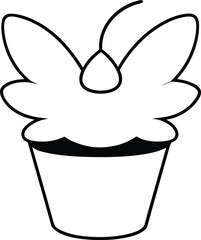 vector illustration of a trash can