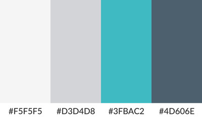 Abstract color palette banner versatile collection of shade and swatch