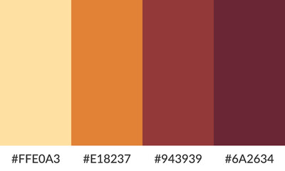 Abstract color palette banner versatile collection of shade and swatch