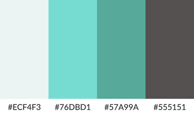 Abstract color palette banner versatile collection of shade and swatch