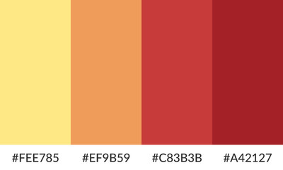 Abstract color palette banner versatile collection of shade and swatch