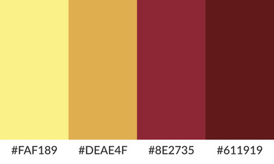 Abstract color palette banner versatile collection of shade and swatch