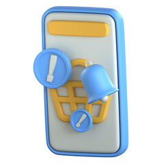 Sales notification pop-up 3D Icon colorful design