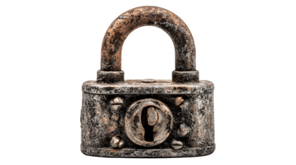 old rusty lock