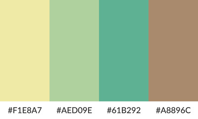 Abstract color palette banner versatile collection of shade and swatch