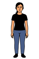 young man in a black shirt